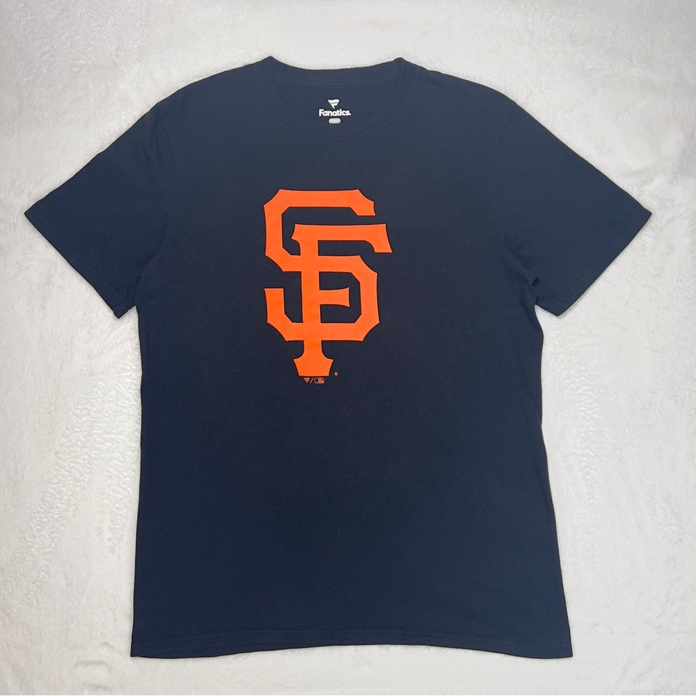 Fanatics Giants Logo Tee Shirt Mens Medium Short Sleeve Black